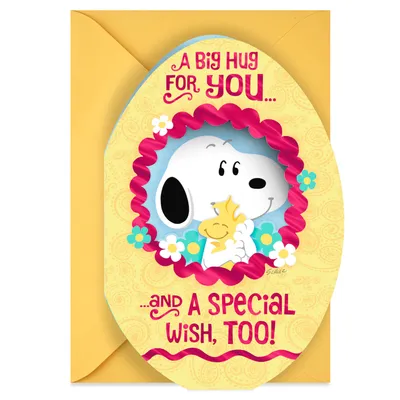 Peanuts® Snoopy and Woodstock Big Hug Easter Card for only USD 3.79 | Hallmark
