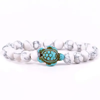 Fahlo White Howlite Conservancy Edition Sea Turtle Journey Bracelet for only USD 18.99 | Hallmark