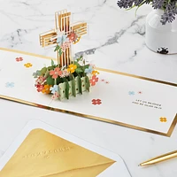 Cross With Flowers Religious Pop-Up Card for only USD 12.99 | Hallmark