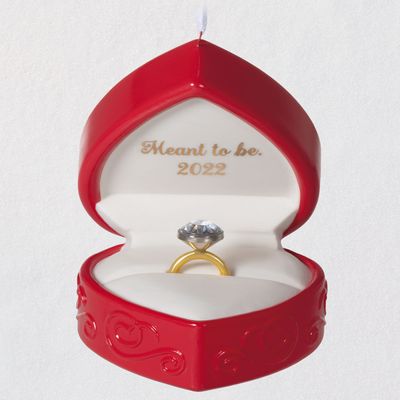 Meant to Be Engagement 2022 Porcelain Ornament