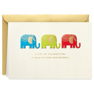 Celebration and New Beginnings Elephants Birthday Card for only USD 3.99 | Hallmark