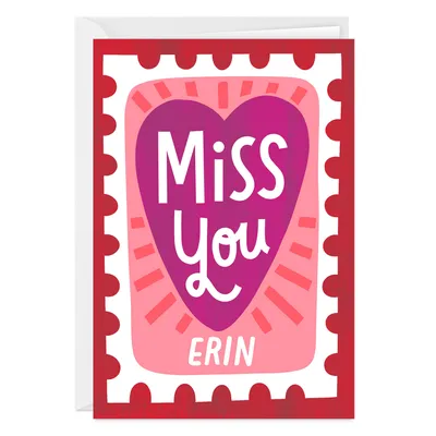 My Heart's With You Folded Miss You Photo Card for only USD 4.99 | Hallmark