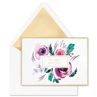 Purple Flowers Blank Thank-You Notes, Box of 8 for only USD 14.99 | Hallmark