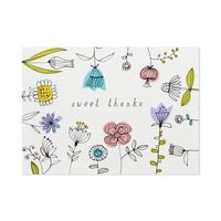 Sweet Thanks Illustrated Flowers Blank Thank You Notes, Box of 10 for only USD 9.99 | Hallmark