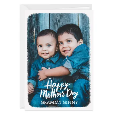 Personalized White Frame Happy Mother's Day Photo Card for only USD 4.99 | Hallmark