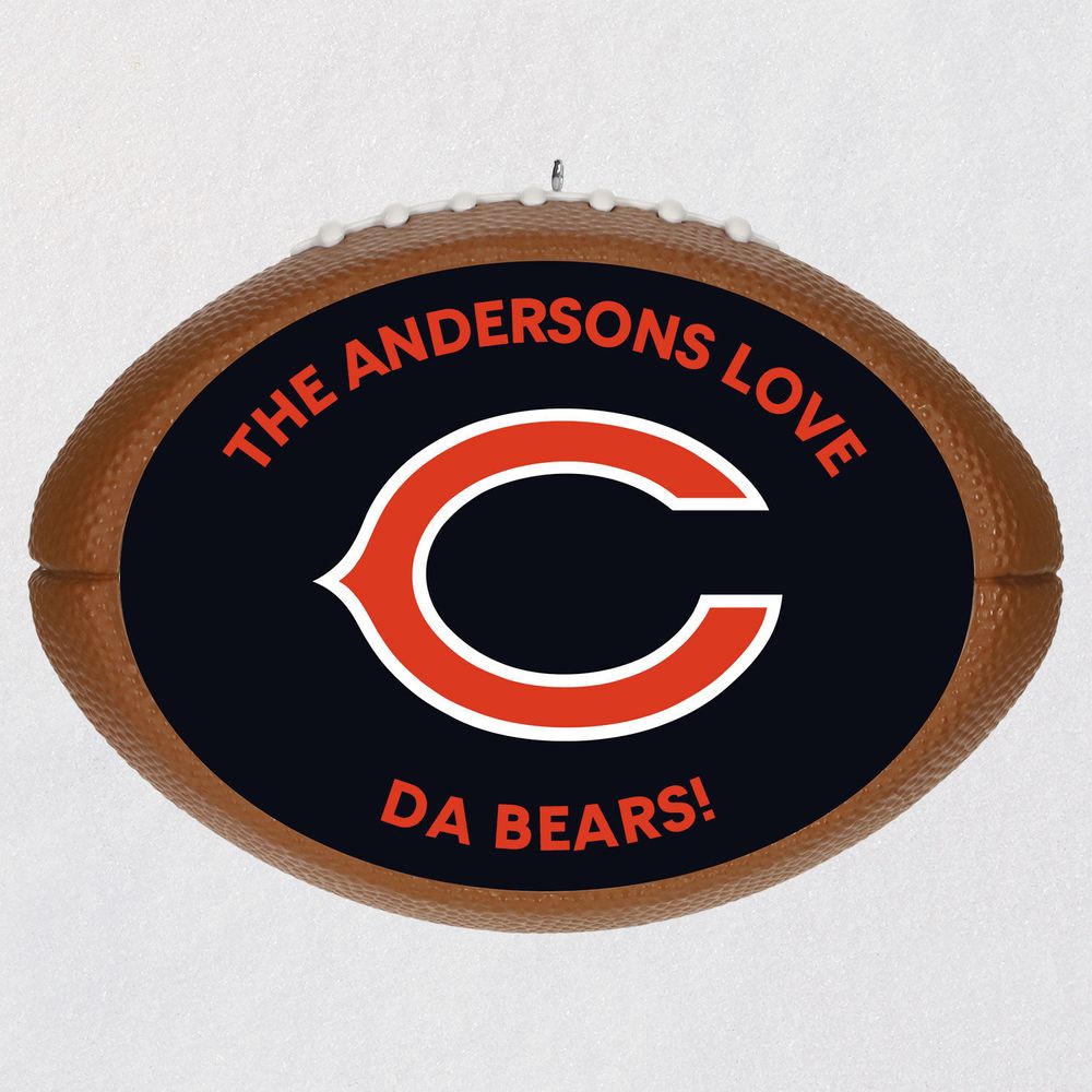 Hallmark NFL Football Chicago Bears Text Personalized Ornament