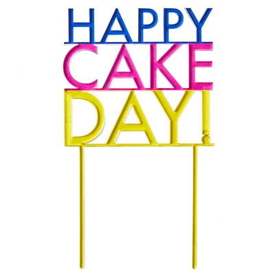 Cake Day Vibrant Lettering Birthday Cake Topper for only USD 5.99 | Hallmark