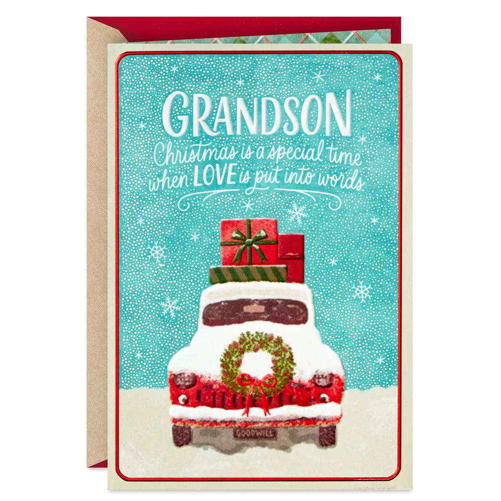 Grandson, Many Special Memories You've Given Me Christmas Card for only USD 4.99 | Hallmark