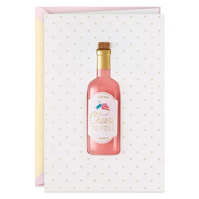 Pink Champagne Cheers to You Birthday Card for Her for only USD 6.99 | Hallmark