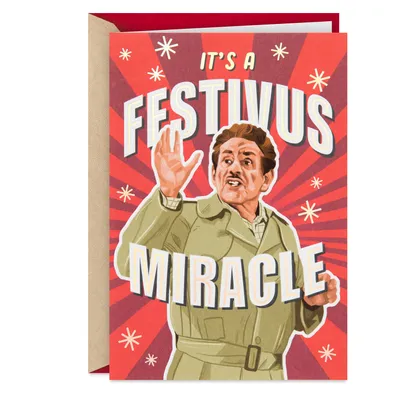 Seinfeld Festivus Miracle Funny Holiday Card for only USD 4.99 | Hallmark