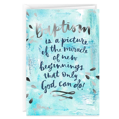 New Beginnings Religious Baptism Card for only USD 2.99 | Hallmark