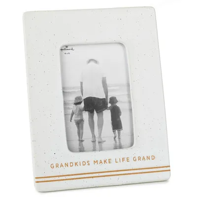 Grandkids Make Life Grand Ceramic Picture Frame, 4x6 for only USD 22.99 | Hallmark