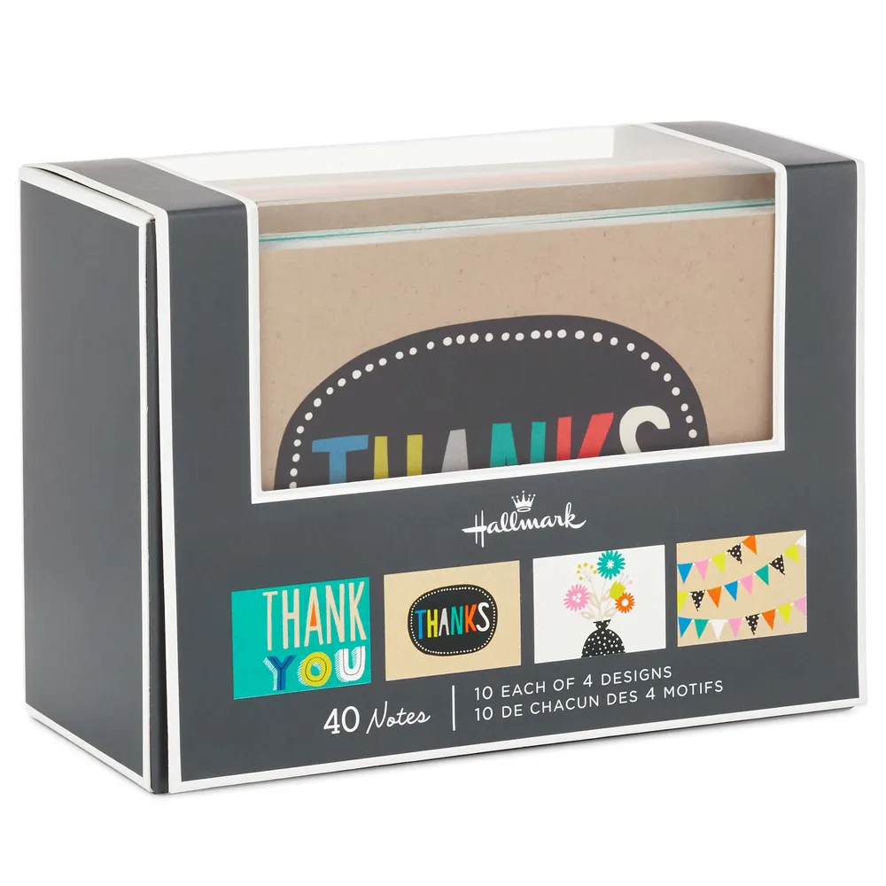 Thanks a Bunch Assorted Blank Thank-You Notes, Box of 40 for only USD 11.99 | Hallmark