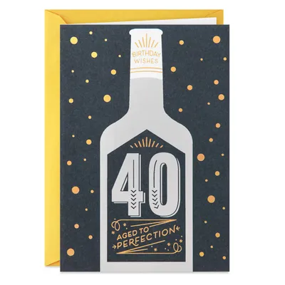 Aged to Perfection 40th Birthday Card for only USD 2.99 | Hallmark