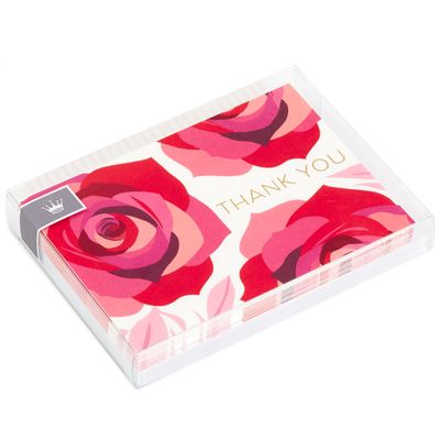 Bold Roses Blank Thank-You Notes, Pack of 10