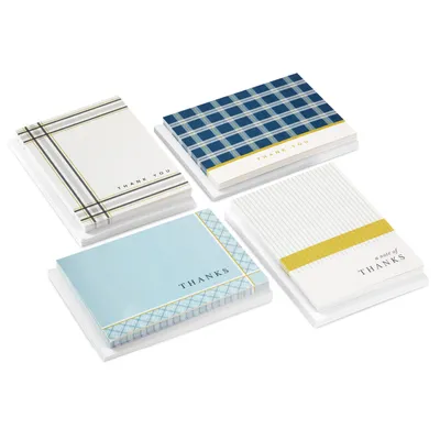 Upscale Plaid Assorted Blank Thank-You Notes, Pack of 48 for only USD 10.99 | Hallmark