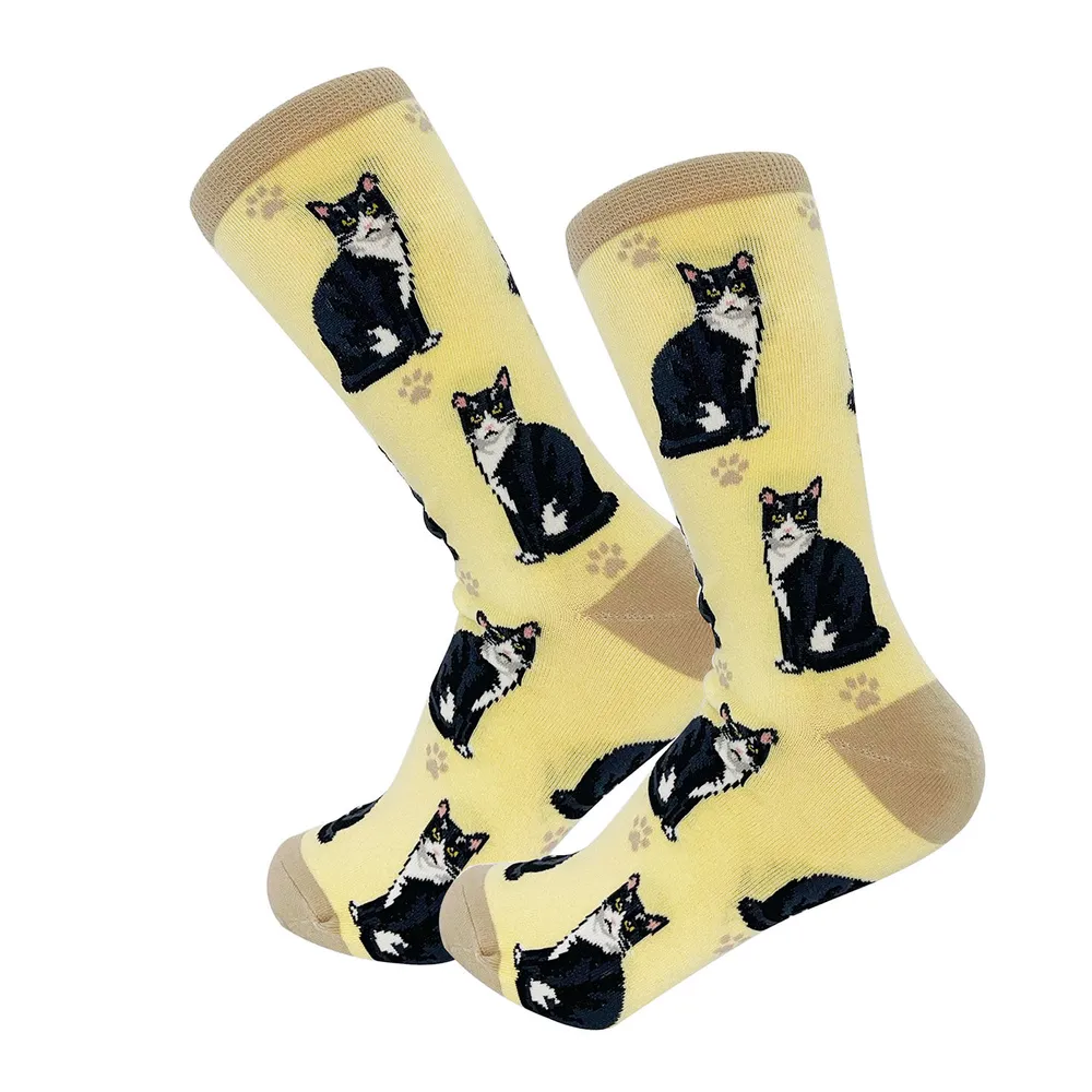 E&S Pets Tuxedo Cat Novelty Crew Socks for only USD 11.99 | Hallmark
