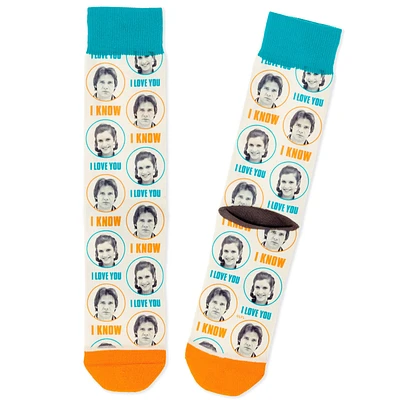 Star Wars™ Han Solo™ and Princess Leia™ I Love You I Know Novelty Crew Socks for only USD 14.99 | Hallmark