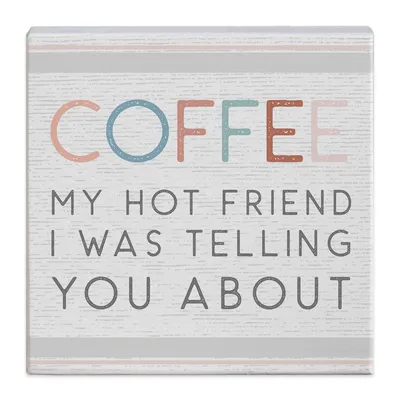 Simply Said Funny Coffee Quote Gift-a-Block Wood Sign, 5.25x5.25 for only USD 9.99 | Hallmark