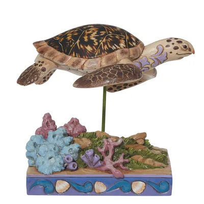 Jim Shore Hawksbill Sea Turtle Figurine, 4.5" for only USD 69.99 | Hallmark