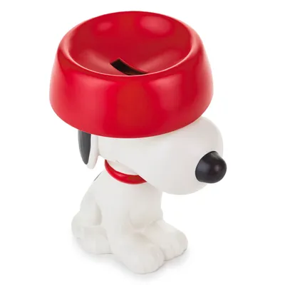 Peanuts® Snoopy With Dog Dish Ceramic Coin Bank for only USD 34.99 | Hallmark