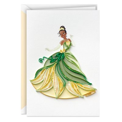 Disney The Princess and the Frog Tiana Happy Wish Quilled Paper Handmade Card