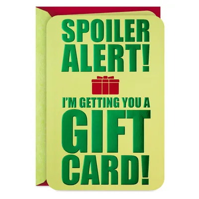 I'm Getting You a Gift Card Funny Christmas Card for only USD 3.59 | Hallmark