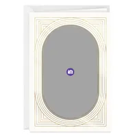 Art Deco Gold Oval Frame Folded Photo Card for only USD 4.99 | Hallmark