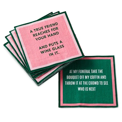 Drinks on Me True Friend Funny Party Napkins, Pack of 20 for only USD 5.99 | Hallmark