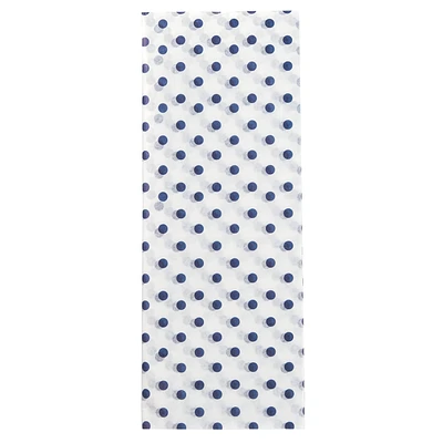 Midnight Blue Polka Dots Tissue Paper, 4 sheets for only USD 1.99 | Hallmark