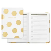 Gold Polka Dots Address Book for only USD 14.99 | Hallmark