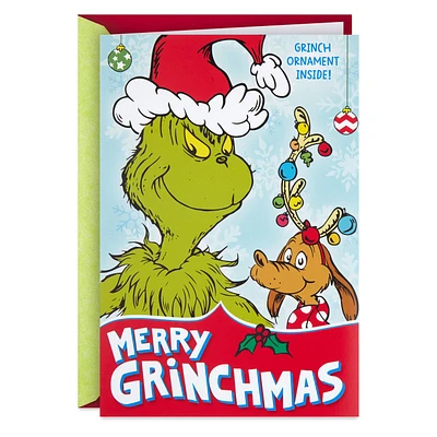 Dr. Seuss's How the Grinch Stole Christmas!™ Christmas Card With Decoration for only USD 3.99 | Hallmark