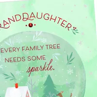 You Add Sparkle to the Family Tree Christmas Card for Granddaughter for only USD 4.99 | Hallmark