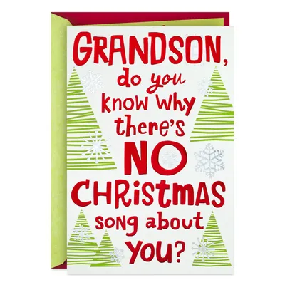 Tis the Season Funny Christmas Card for Grandson for only USD 4.59 | Hallmark