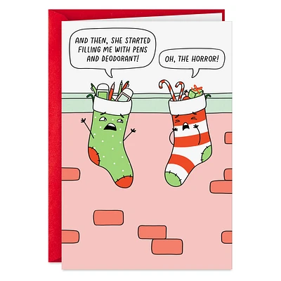 Holiday Horror Stockings Funny Christmas Card for only USD 3.69 | Hallmark