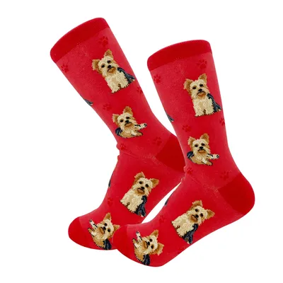 E&S Pets Yorkshire Terrier Novelty Crew Socks for only USD 11.99 | Hallmark
