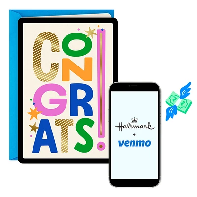 Colorful Congrats Venmo Congratulations Card for only USD 4.99 | Hallmark