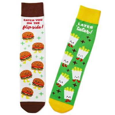Burger and Fries Better Together Funny Crew Socks for only USD 12.99 | Hallmark