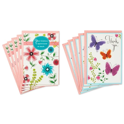 Butterflies and Flowers Assorted Thank-You Cards, Pack of 10 for only USD 7.99 | Hallmark