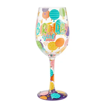 Lolita Birthday Girl Handpainted Wine Glass, 15 oz. for only USD 34.99 | Hallmark