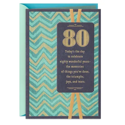 Celebrating 80 Years of You 80th Birthday Card for only USD 4.59 | Hallmark