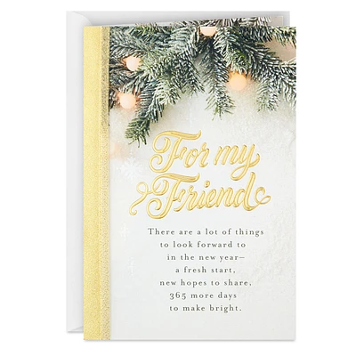 Looking Forward to a New Year Holiday Card for Friend for only USD 5.99 | Hallmark