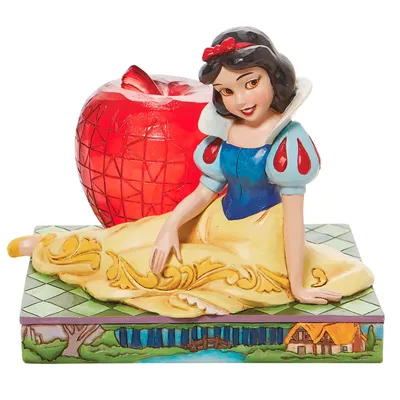 Jim Shore Disney Snow White and Apple Figurine, 4.8" for only USD 79.99 | Hallmark