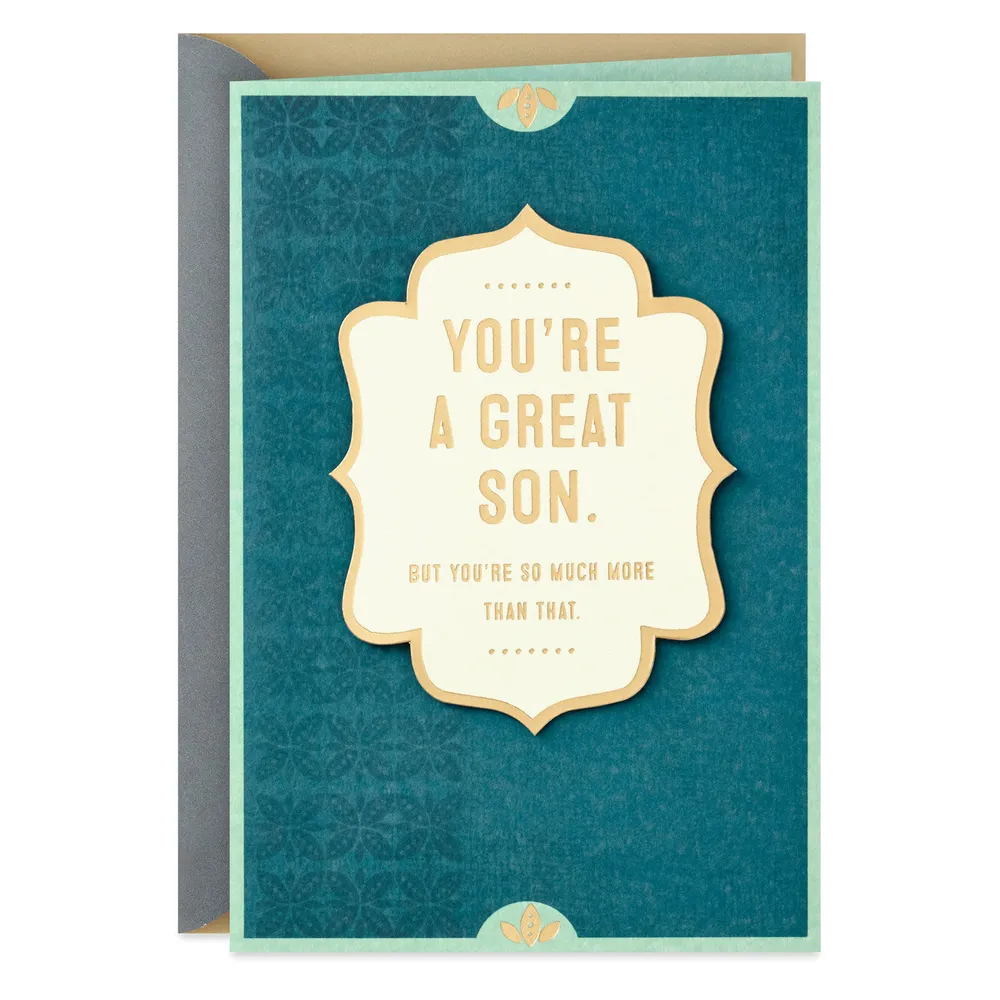 You're a Good Son and So Much More Birthday Card for only USD 5.99 | Hallmark