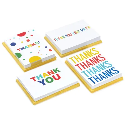 Primary Colors Assorted Blank Thank-You Notes, Pack of 48 for only USD 10.99 | Hallmark