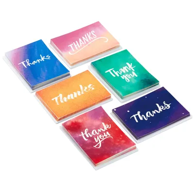 Watercolor Assorted Blank Thank-You Notes, Pack of 48 for only USD 12.99 | Hallmark