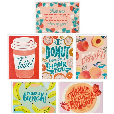 Fun Foods Thank-You Note Cards, Pack of 36 for only USD 9.99 | Hallmark