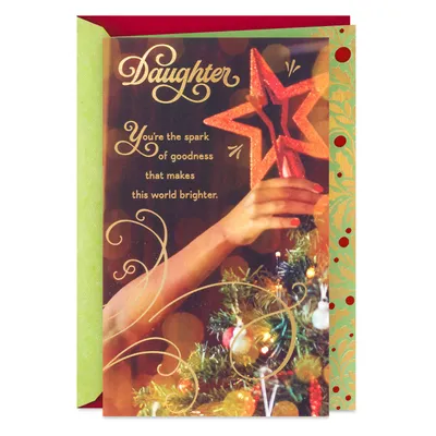 You're a Spark of Goodness Christmas Card for Daughter for only USD 3.99 | Hallmark