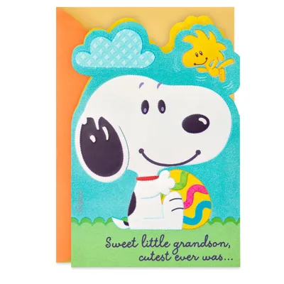 Peanuts® Snoopy and Woodstock First Easter Card for Grandson for only USD 4.29 | Hallmark