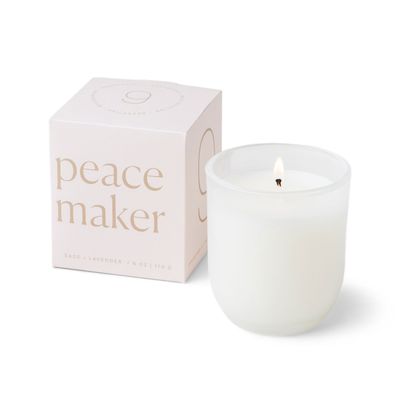 Paddywax Enneagram Peacemaker Lavender and Sage Jar Candle, 6 oz.